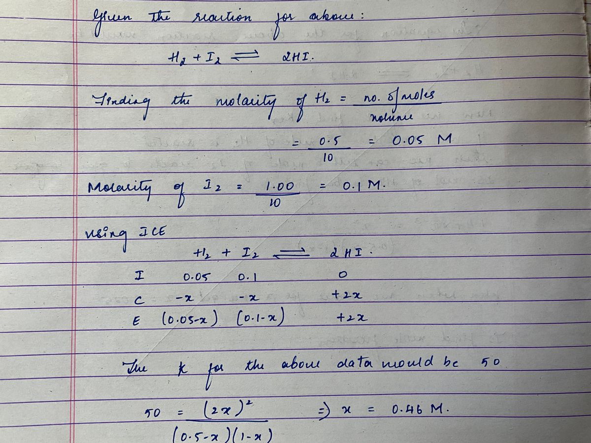 Chemistry homework question answer, step 1, image 1