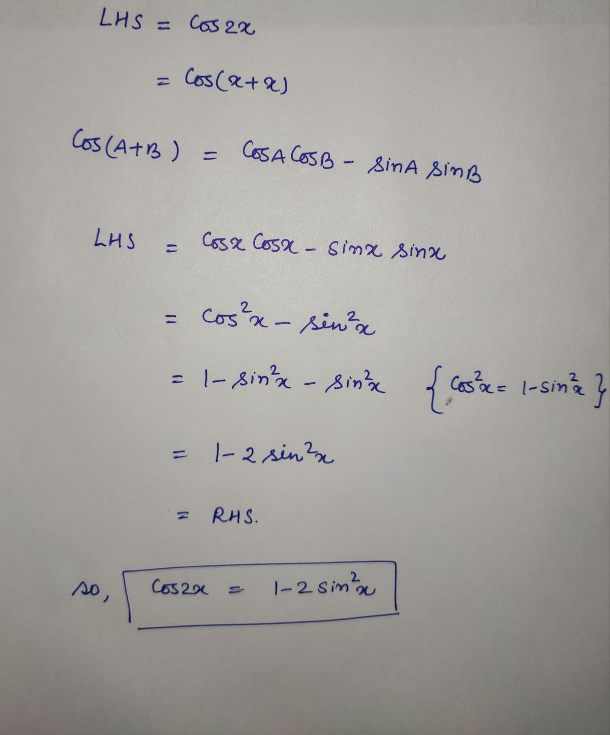 Trigonometry homework question answer, step 1, image 1