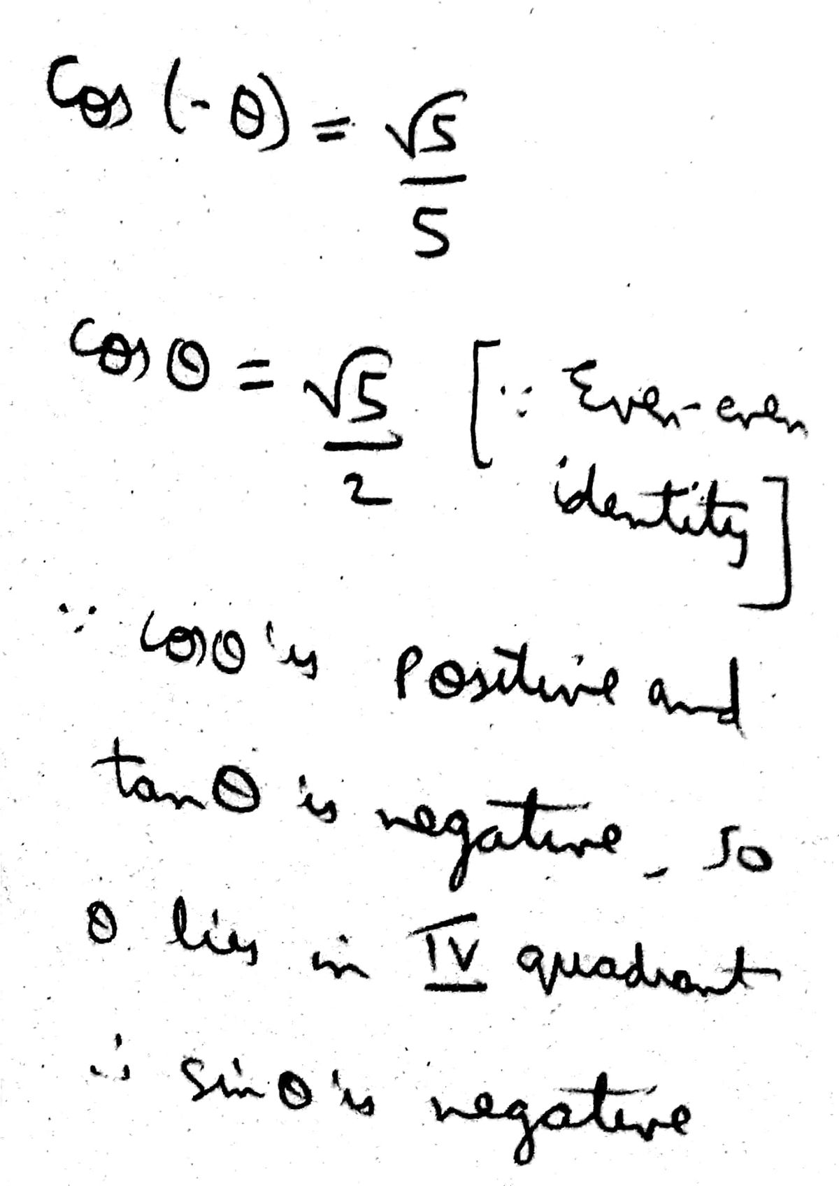 Trigonometry homework question answer, step 1, image 1