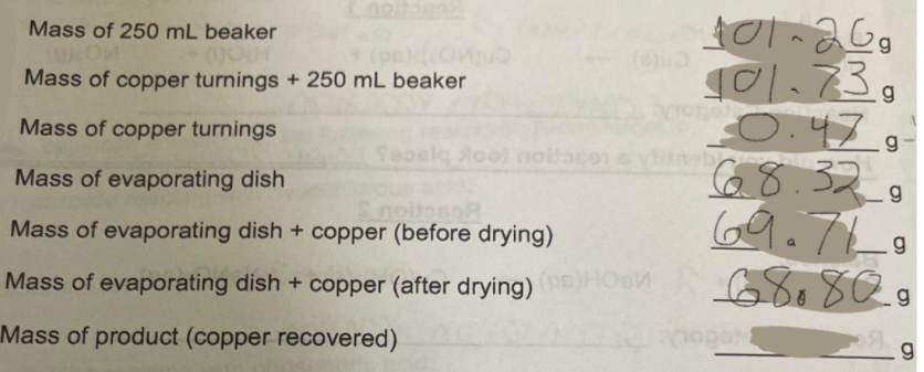 Chemistry homework question answer, step 1, image 1