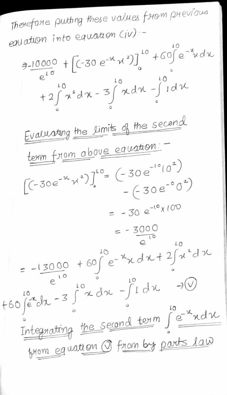 Answered: *definite Integral* (b=10) (a=0)… | Bartleby