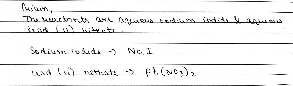 Chemistry homework question answer, step 1, image 1