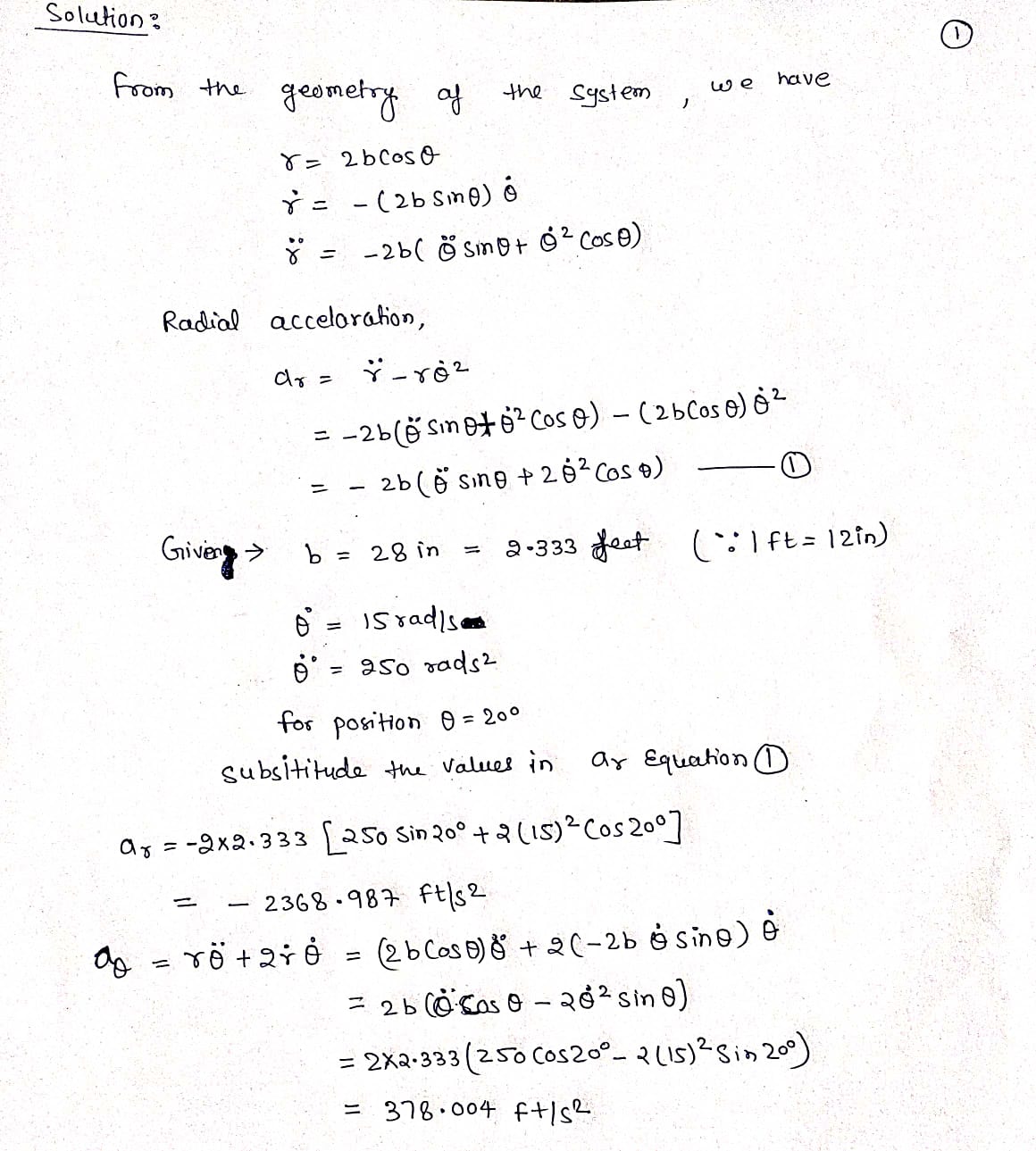 Mechanical Engineering homework question answer, step 1, image 1