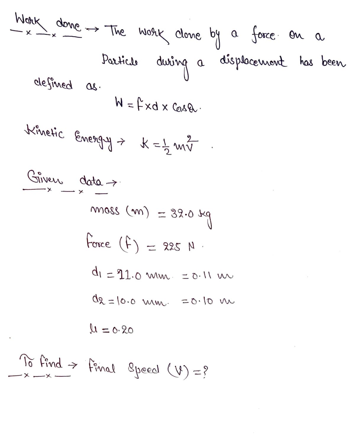 Physics homework question answer, step 1, image 1