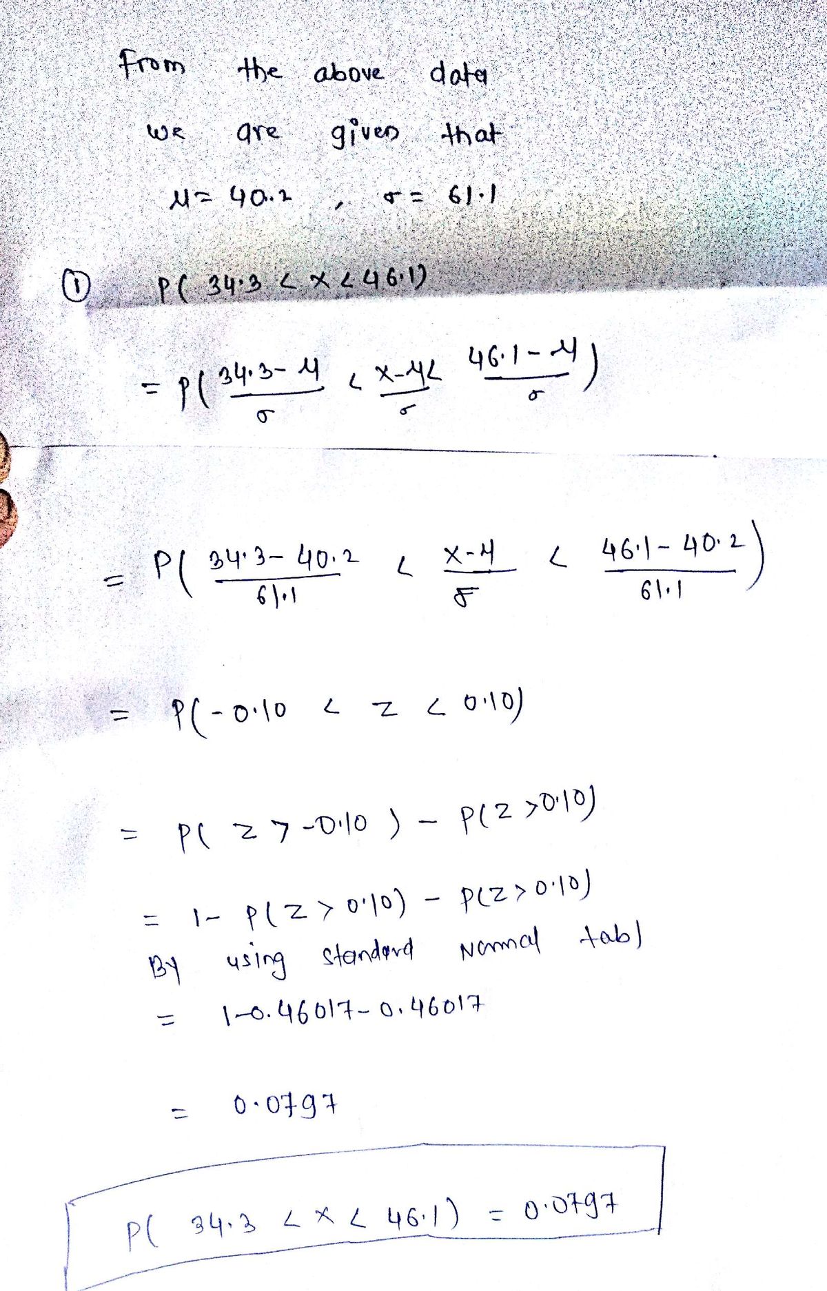 Statistics homework question answer, step 1, image 1