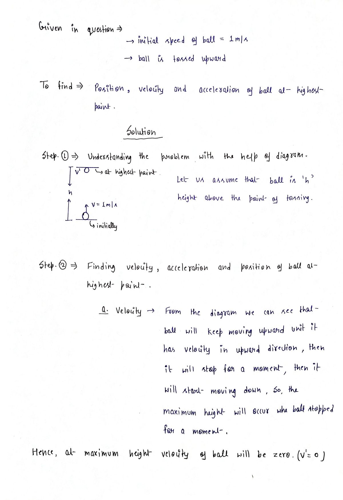 Physics homework question answer, step 1, image 1