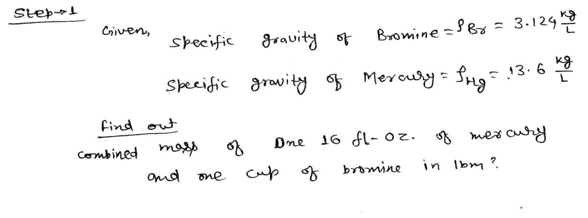 Chemistry homework question answer, step 1, image 1