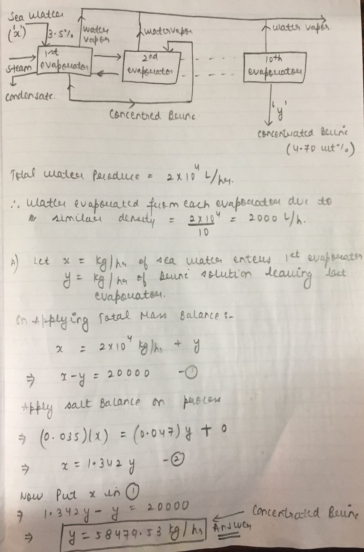 Chemical Engineering homework question answer, step 1, image 1