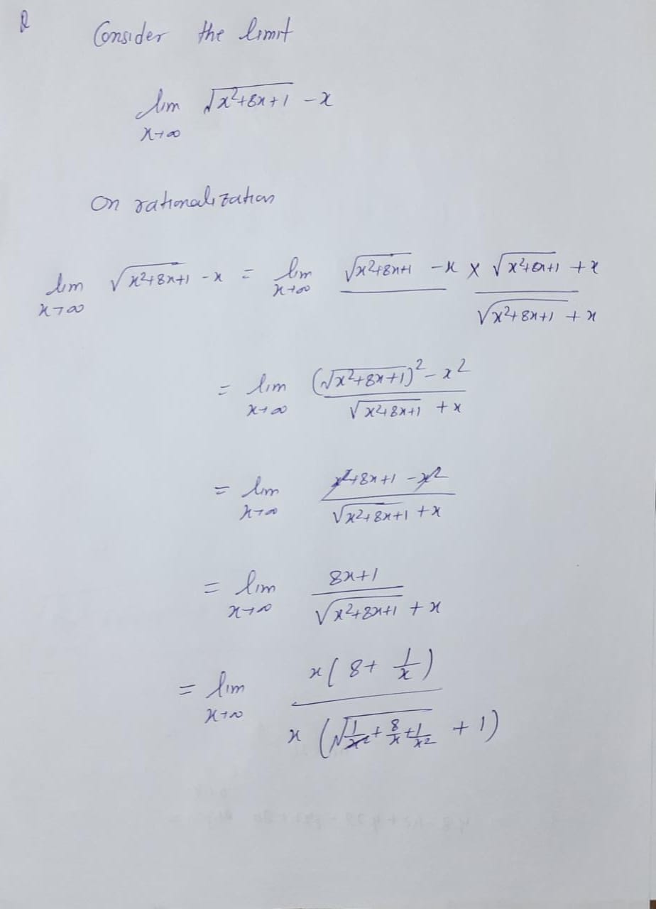 Calculus homework question answer, step 1, image 1