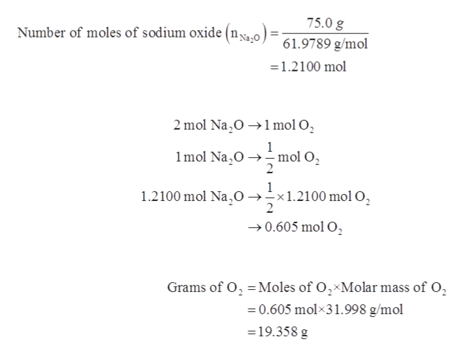 Answered duced when 25.0 g of O2 reacts. ANSWER bartleby