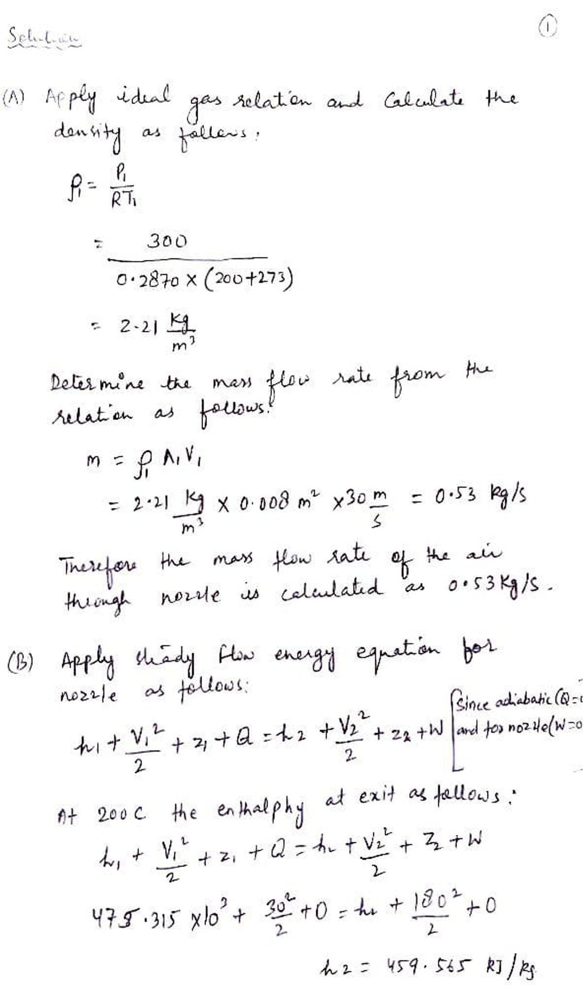 SOLVED: Air Enters An Adiabatic Nozzle Steadily At 300 KPa,, 55% OFF