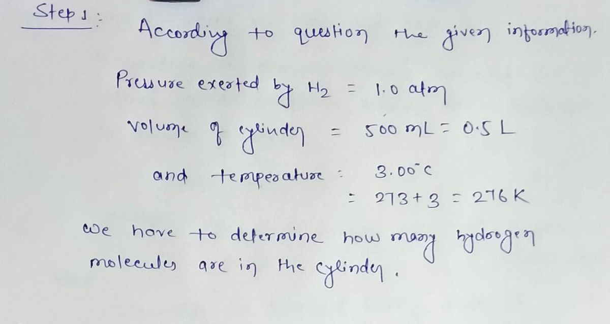 Chemistry homework question answer, step 1, image 1