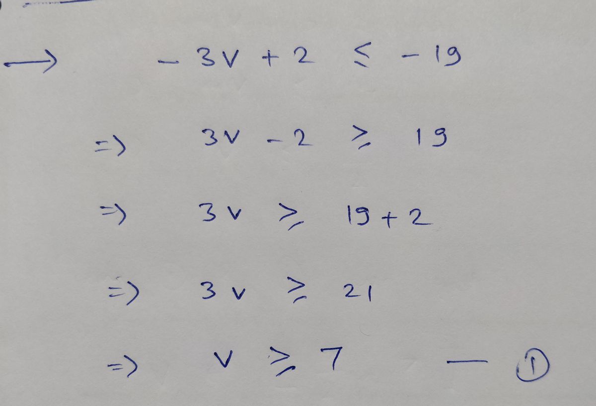 Algebra homework question answer, step 1, image 1