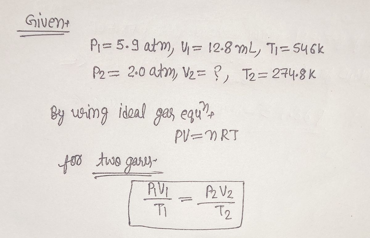 Chemistry homework question answer, step 1, image 1