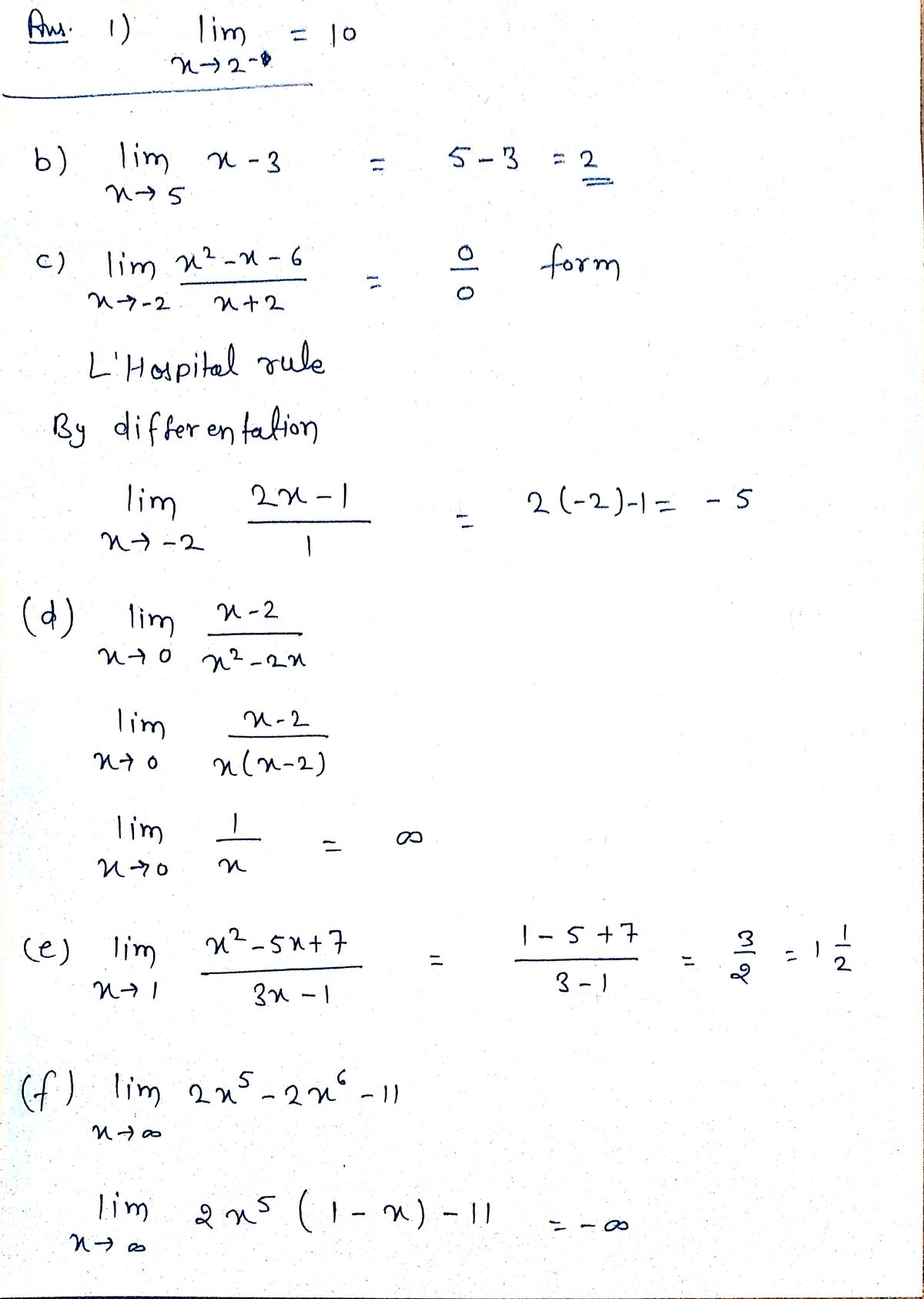 Calculus homework question answer, step 1, image 1