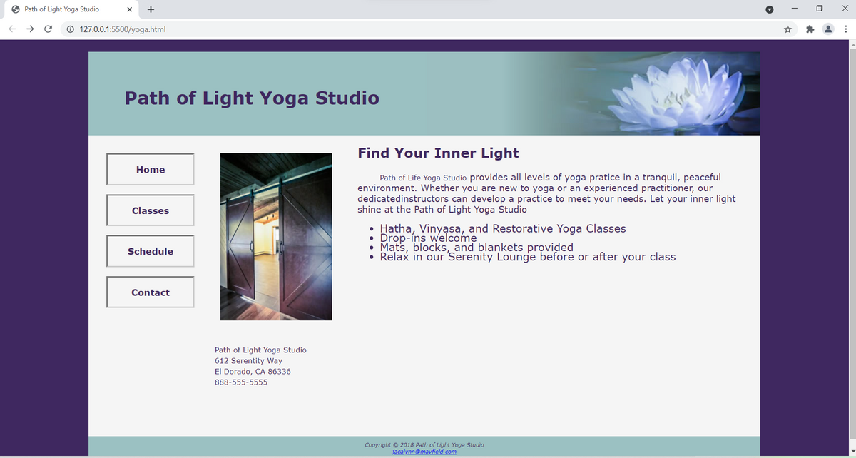 Answered: I am working on Path of Light Yoga…