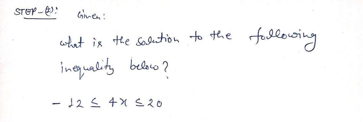 Algebra homework question answer, step 1, image 1