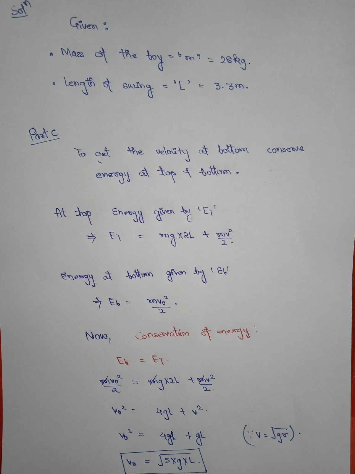 Physics homework question answer, step 1, image 1