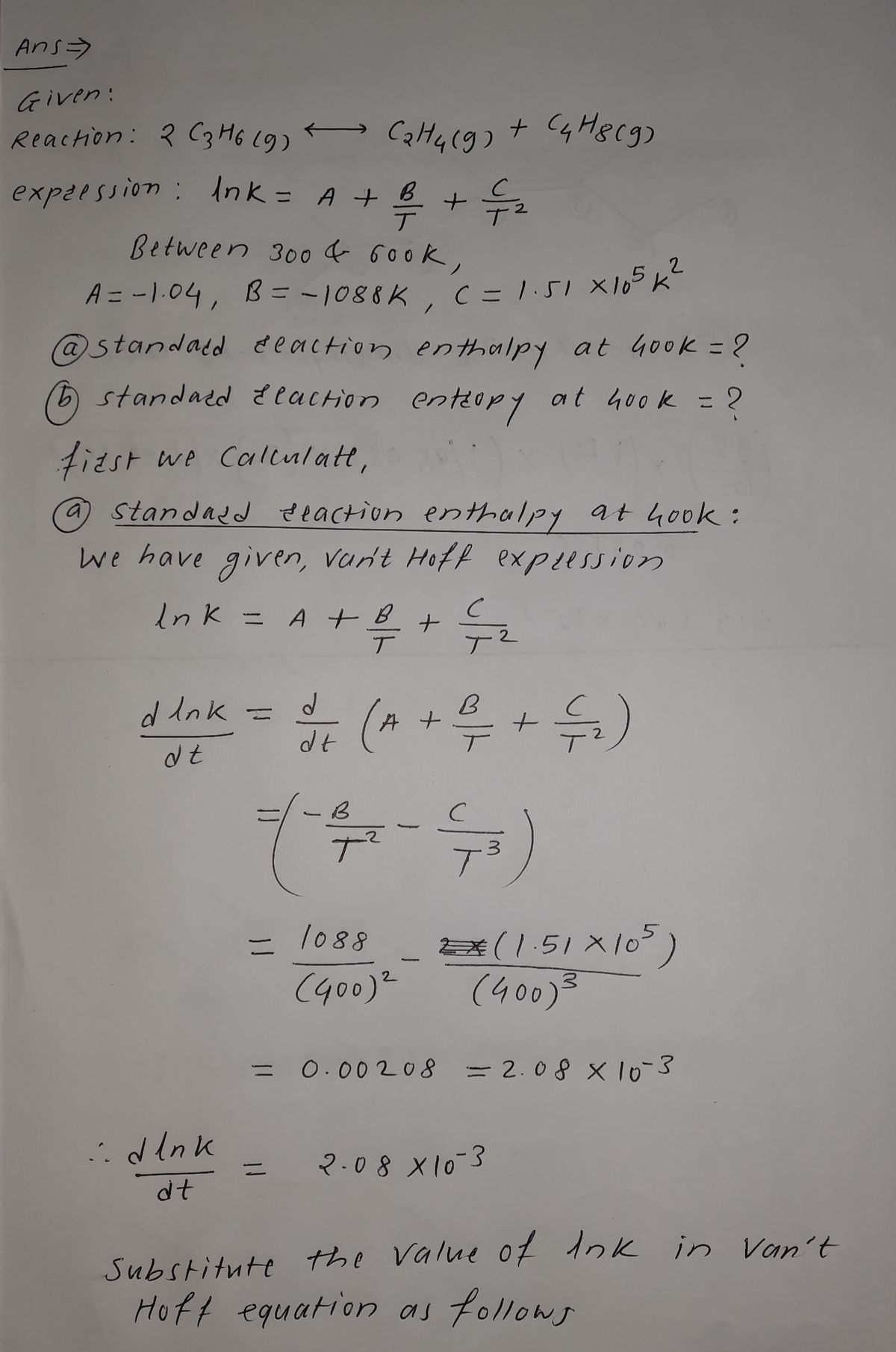 Answered The equilibrium constant for the bartleby