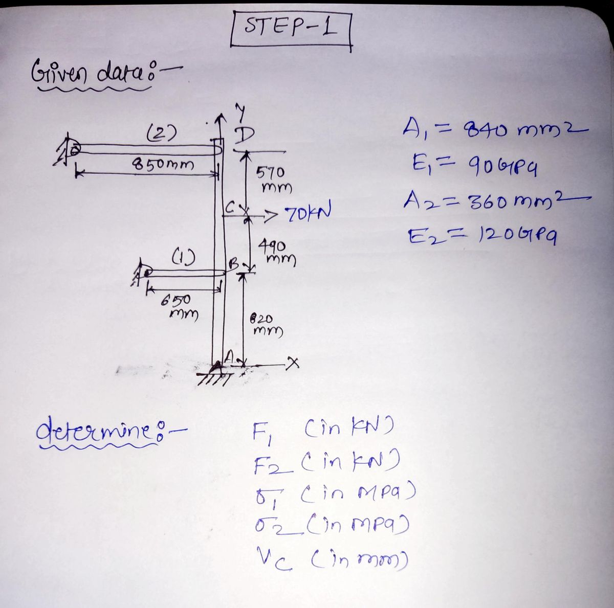 Mechanical Engineering homework question answer, step 1, image 1