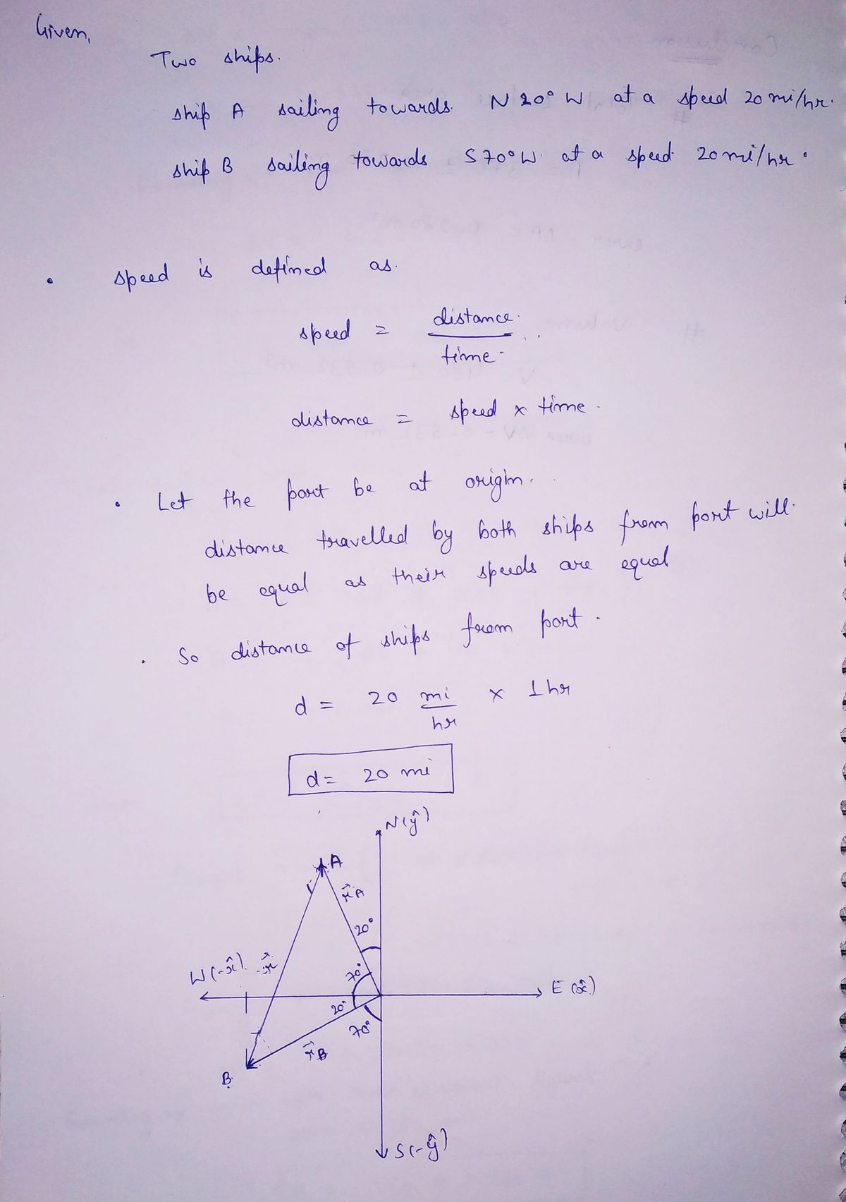 Physics homework question answer, step 1, image 1