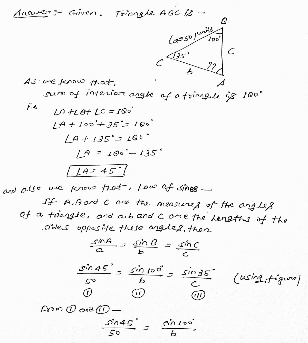 Trigonometry homework question answer, step 1, image 1