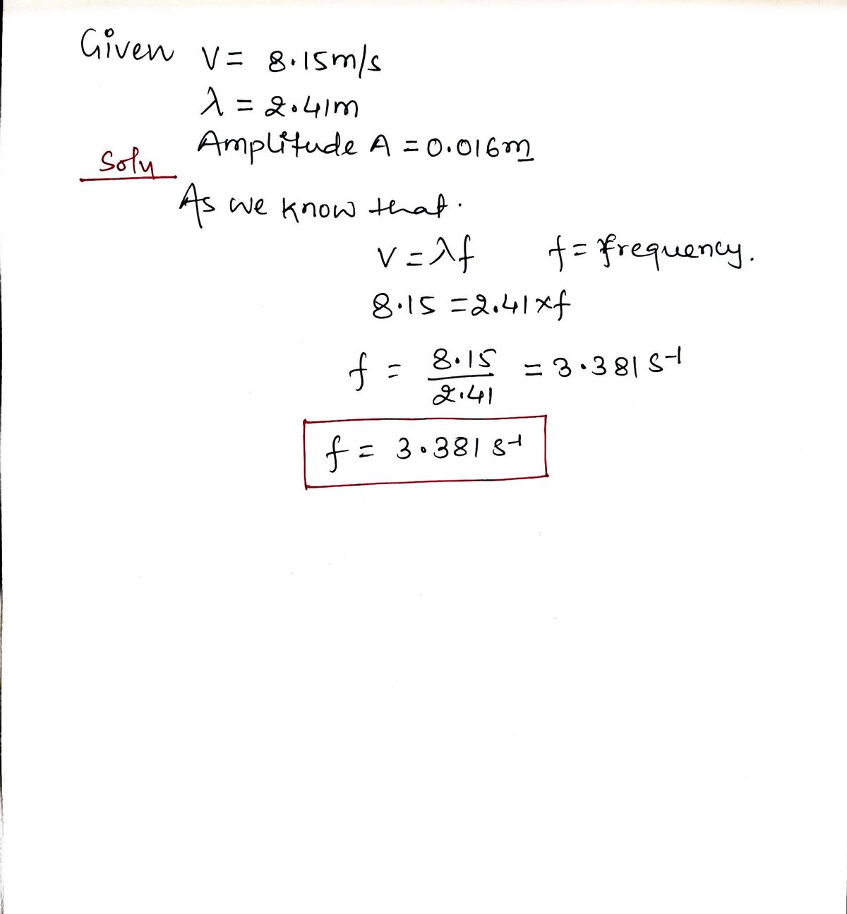 Physics homework question answer, step 1, image 1