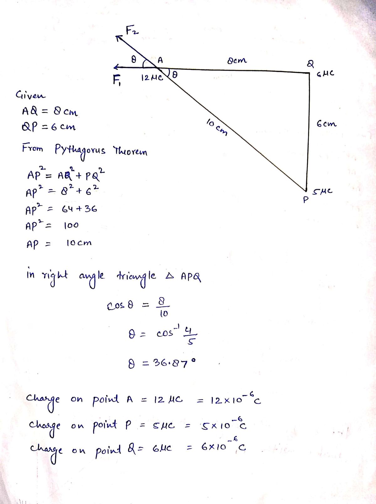 Physics homework question answer, step 1, image 1