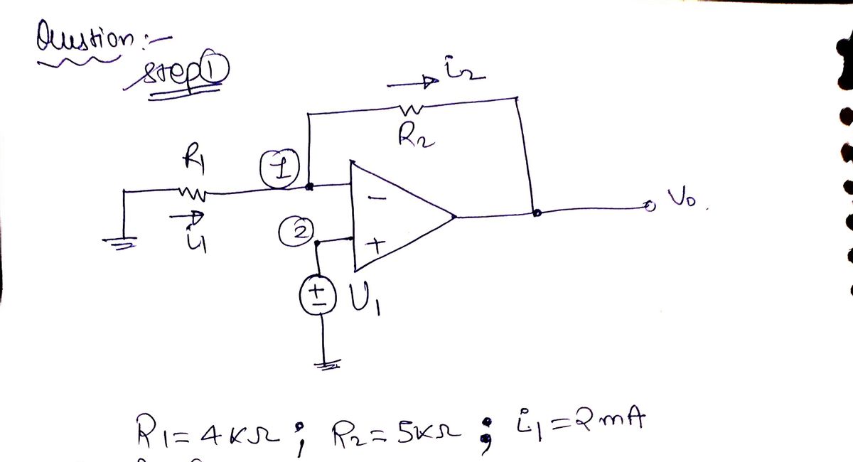 Electrical Engineering homework question answer, step 1, image 1