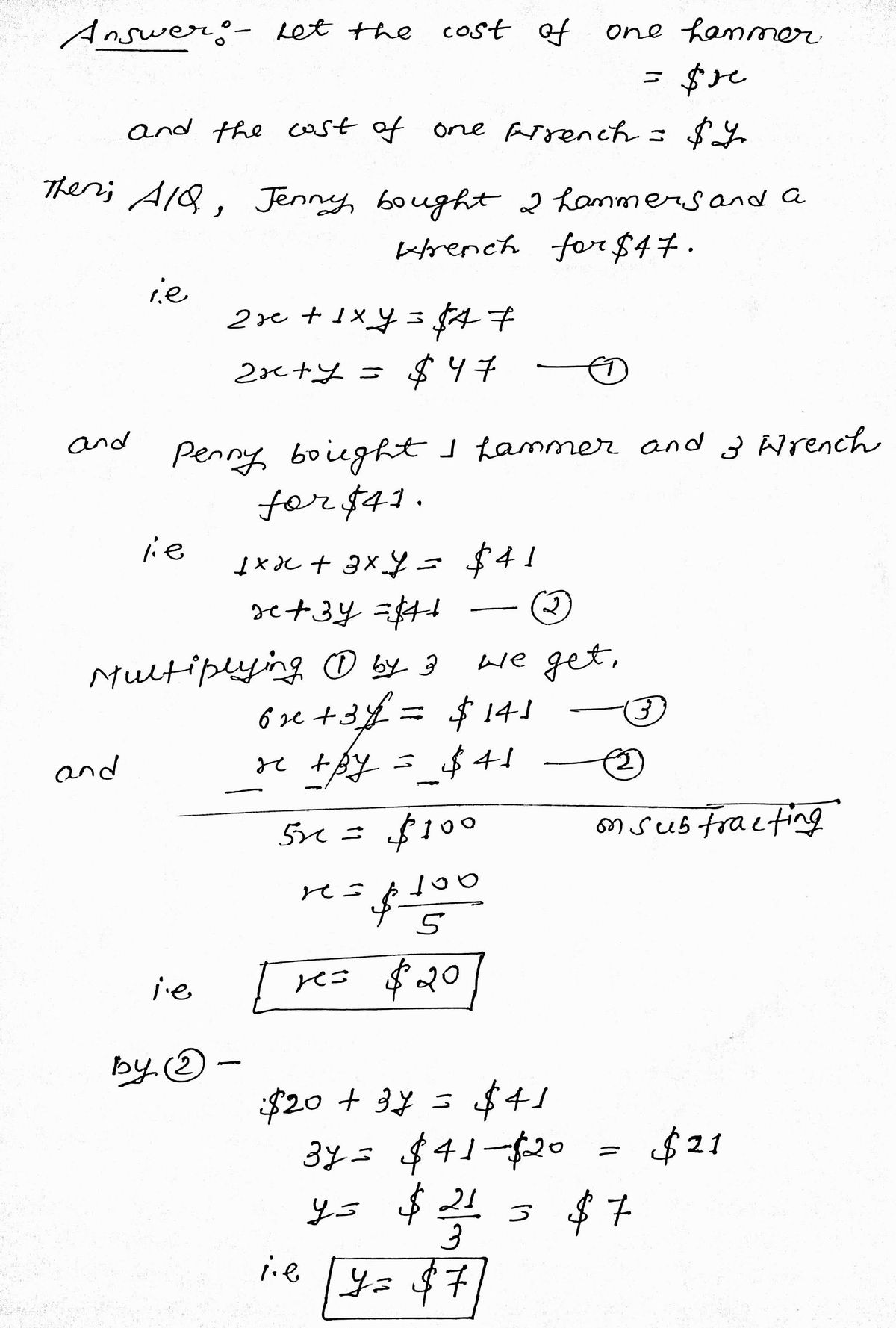 Algebra homework question answer, step 1, image 1