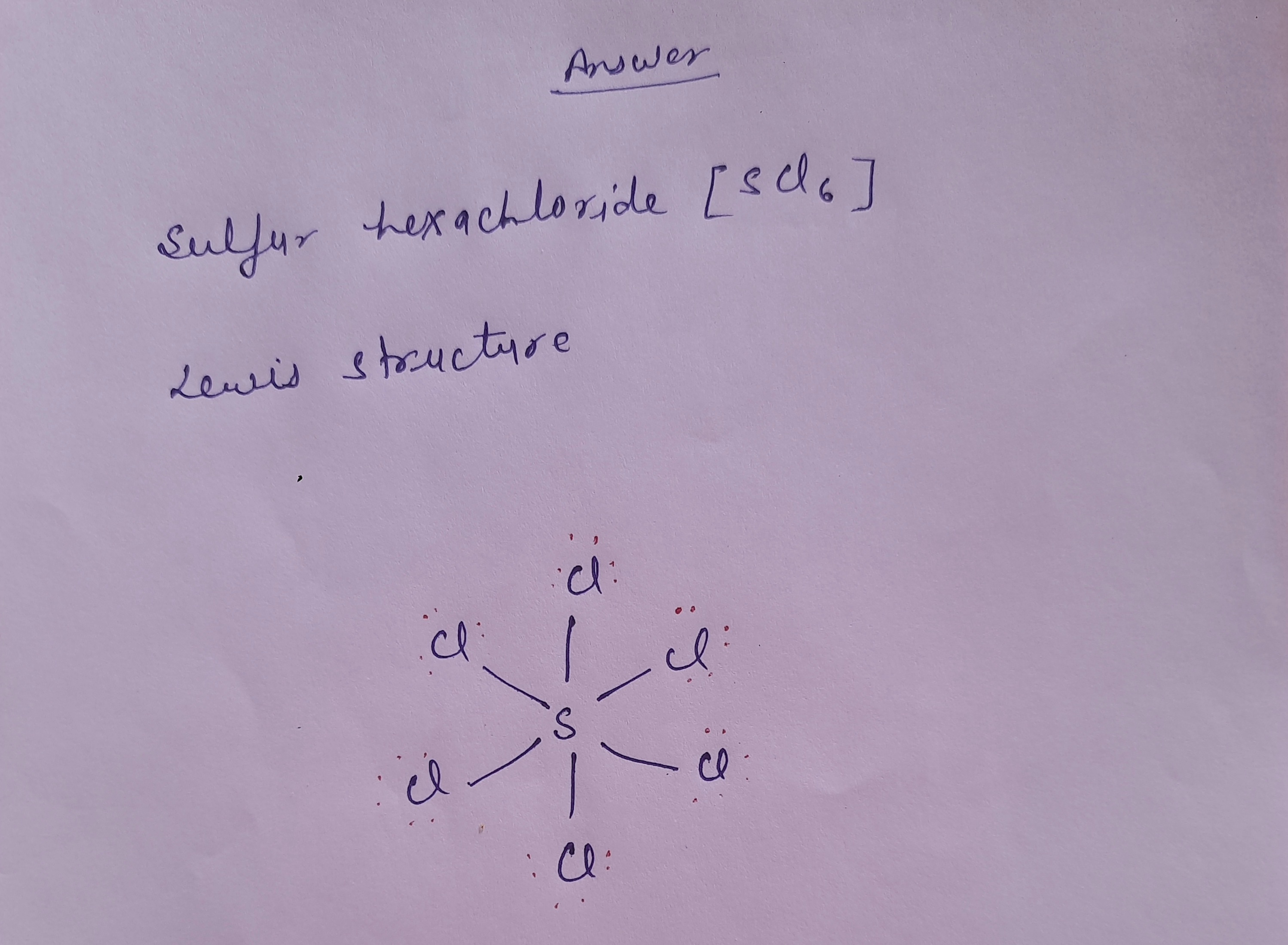 scl6 lewis structure