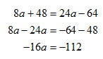 Algebra homework question answer, step 1, image 1