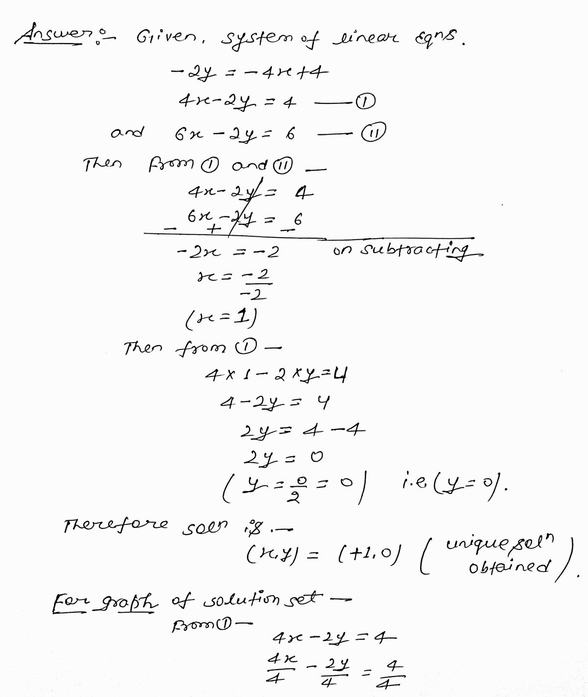 Algebra homework question answer, step 1, image 1