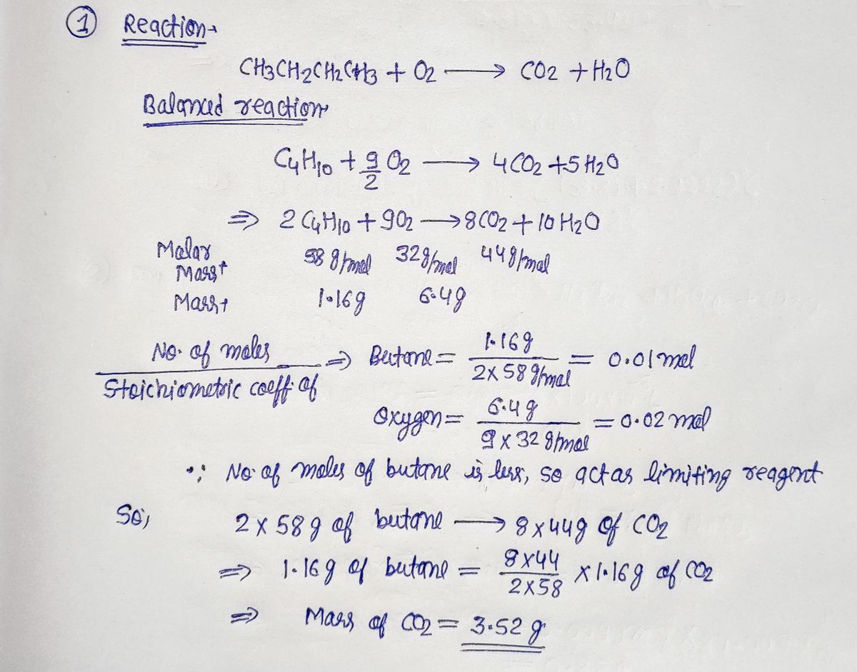 Chemistry homework question answer, step 1, image 1