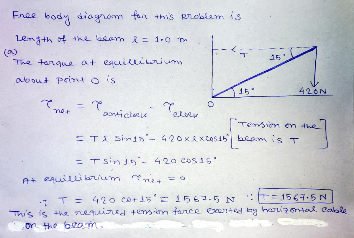 Physics homework question answer, step 1, image 1