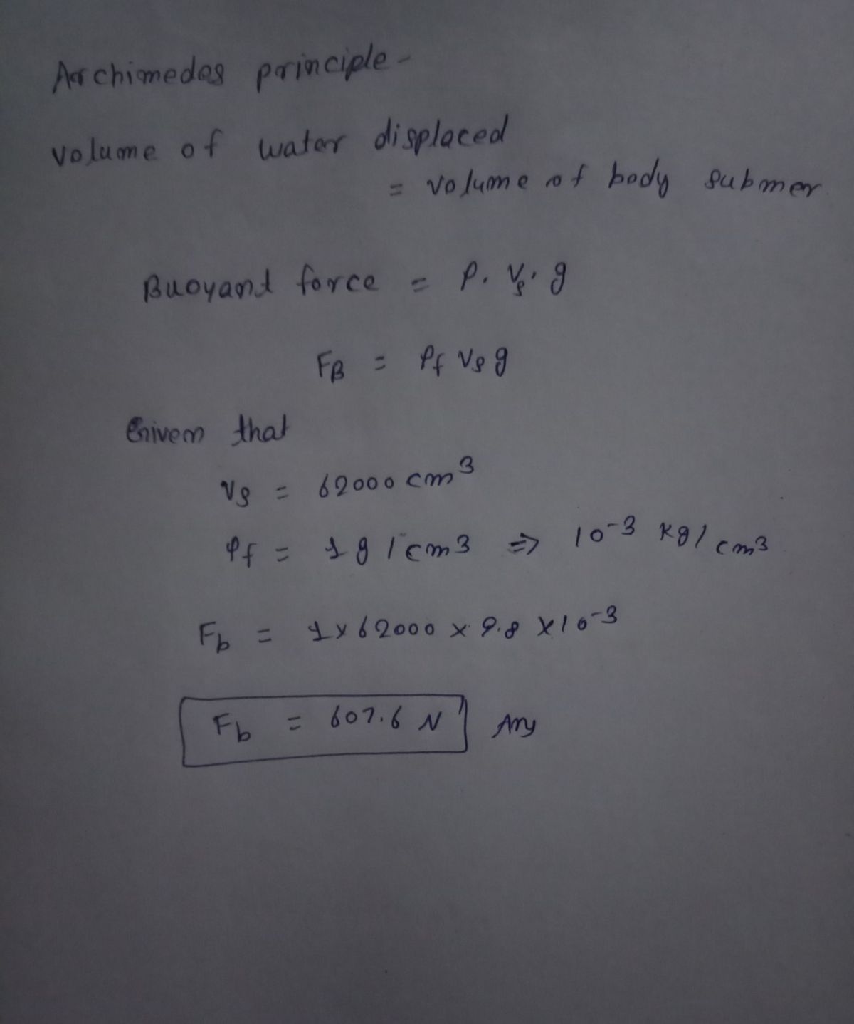 Physics homework question answer, step 1, image 1