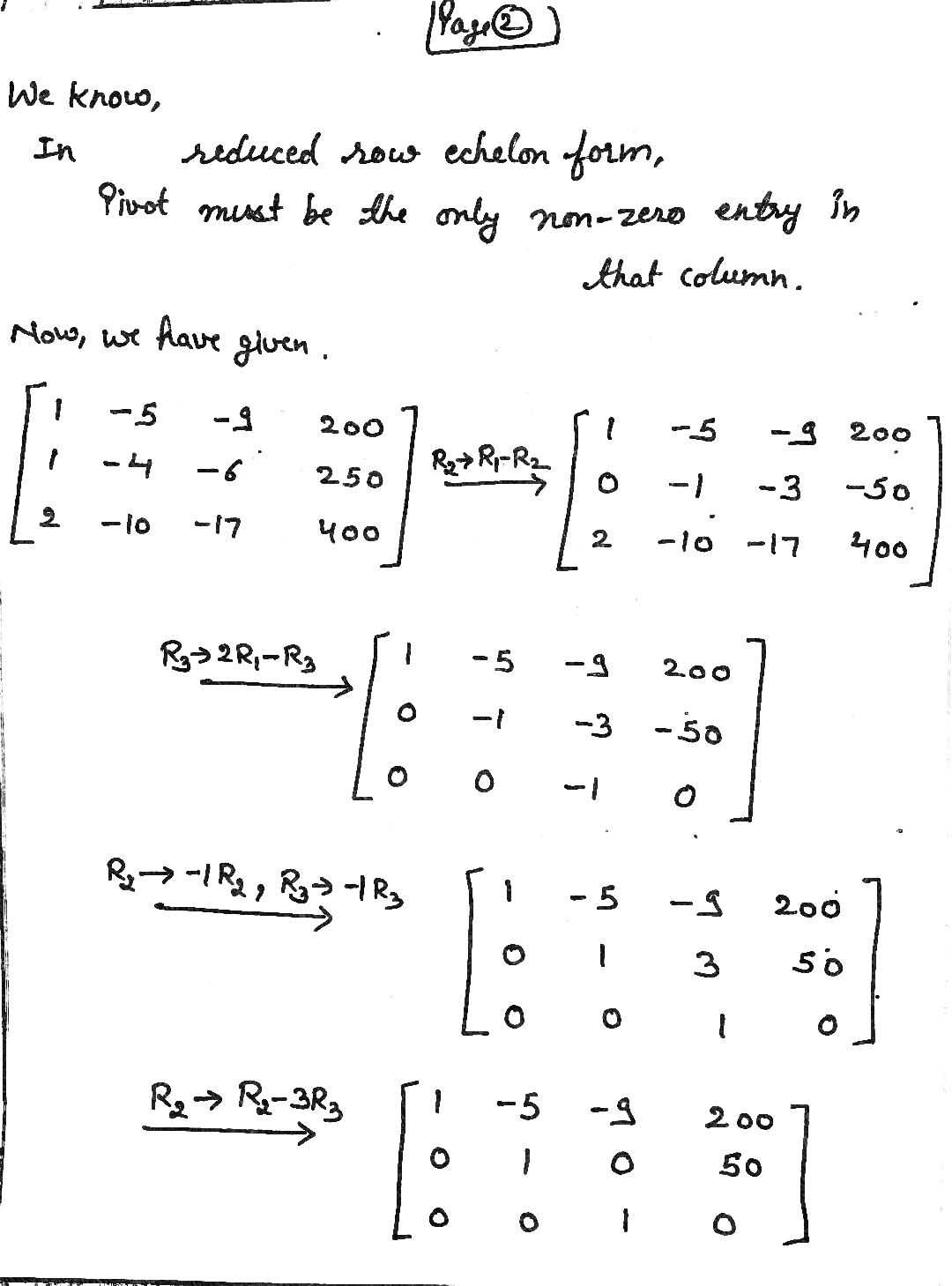 Answered Find the reduced row echelon form of bartleby