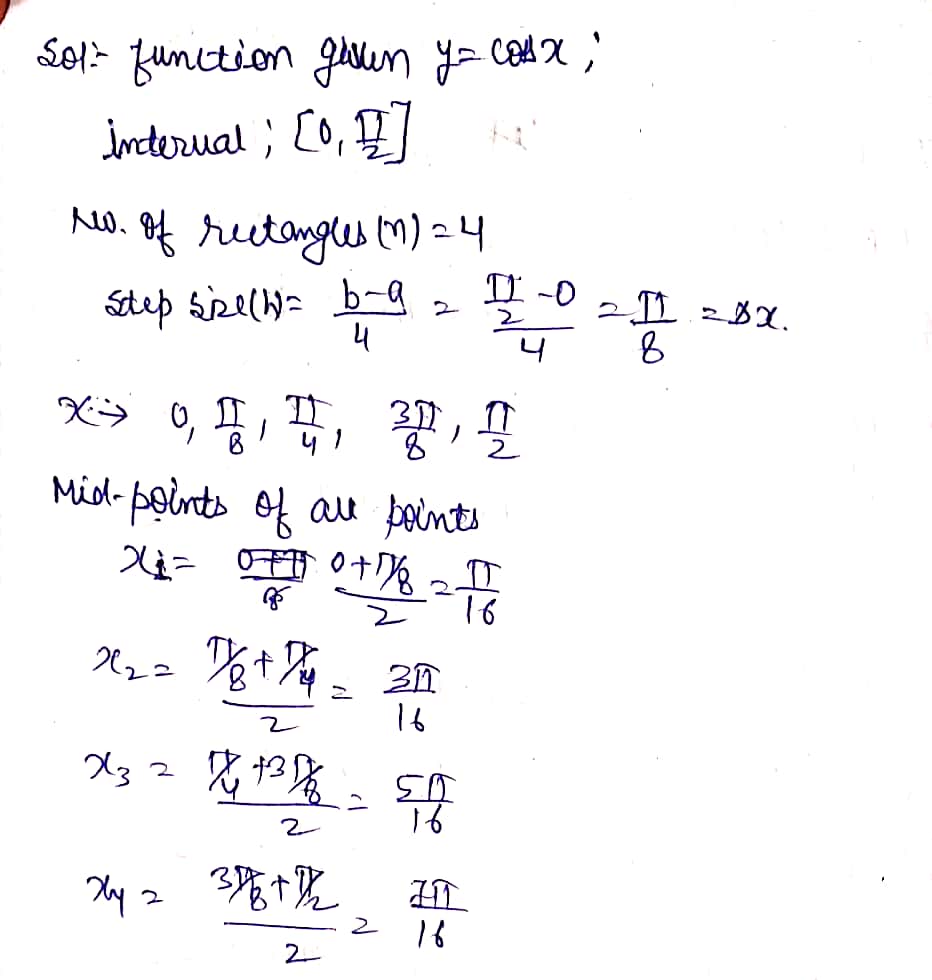 Calculus homework question answer, step 1, image 1