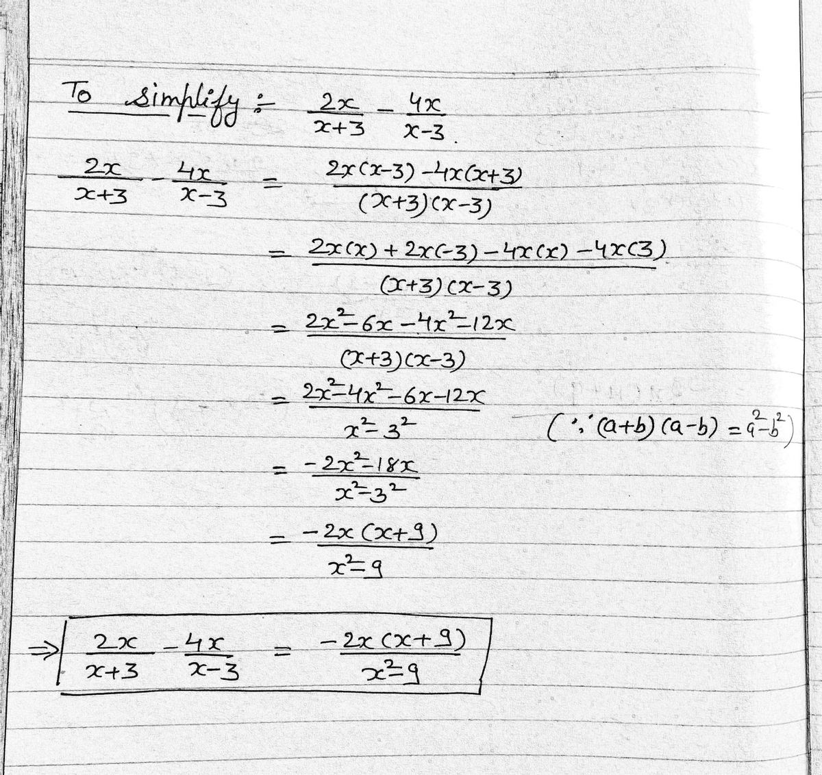 Algebra homework question answer, step 1, image 1