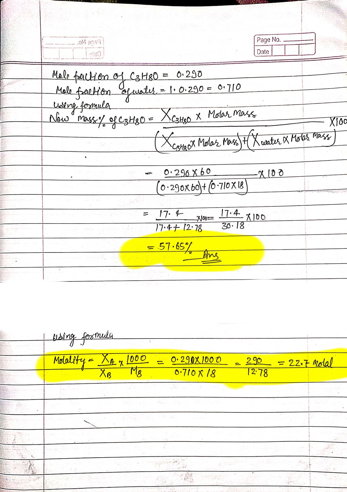 Chemistry homework question answer, step 1, image 1