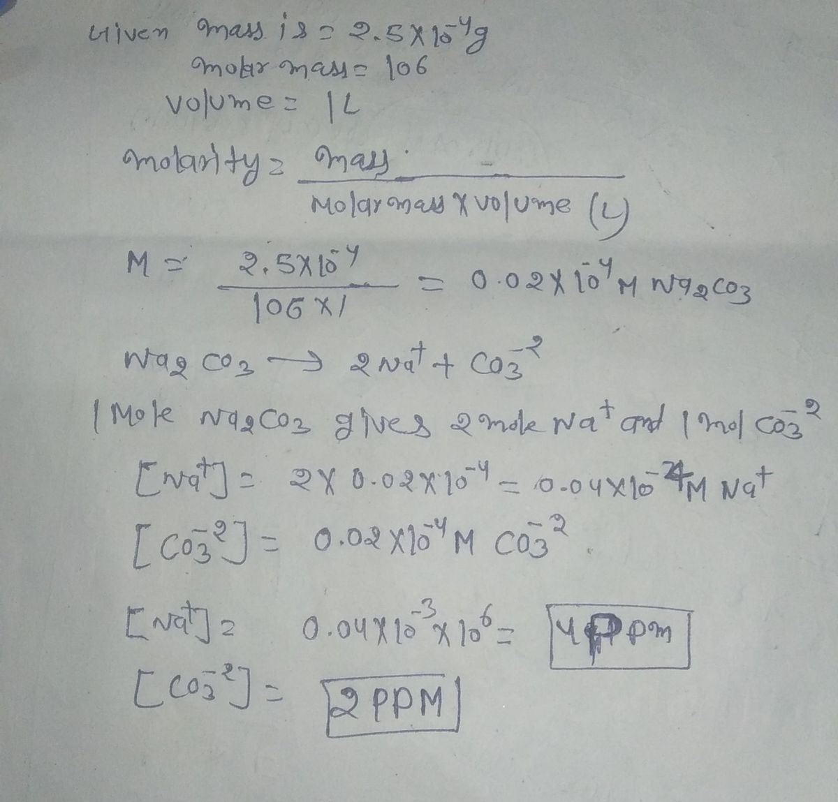 Chemistry homework question answer, step 2, image 1