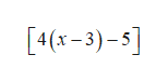 [4x-3)-$]
