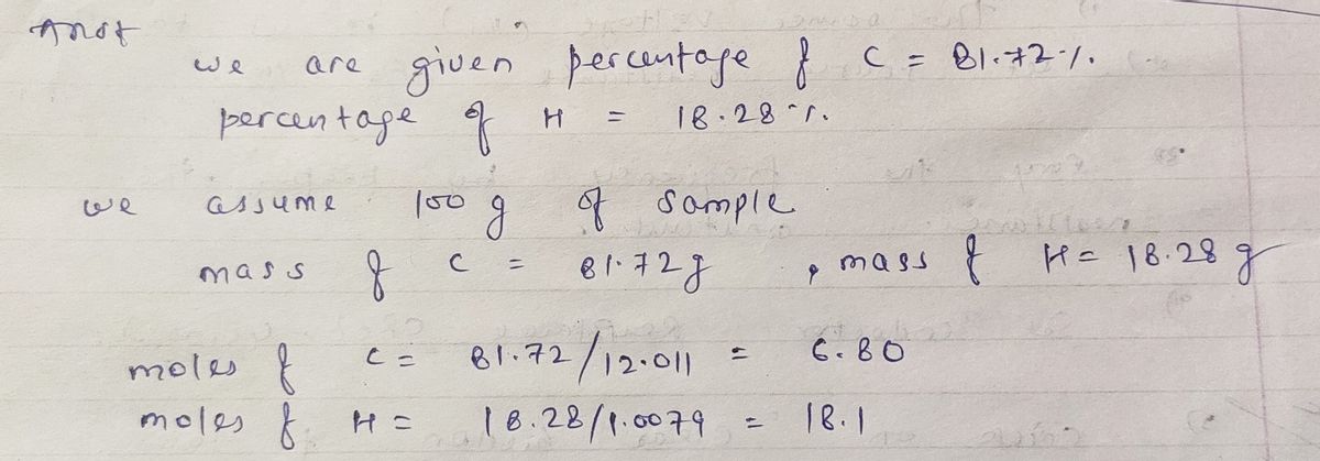 Chemistry homework question answer, step 1, image 1