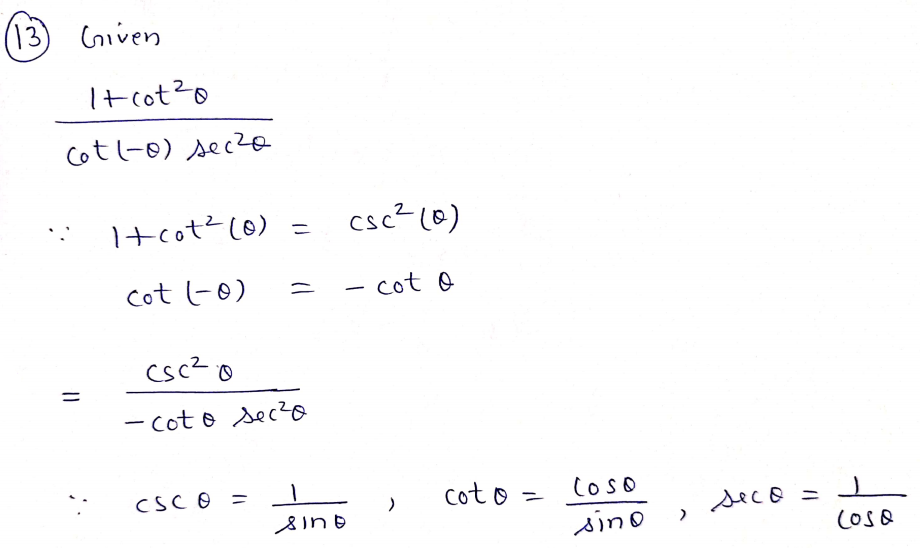 Trigonometry homework question answer, step 1, image 1