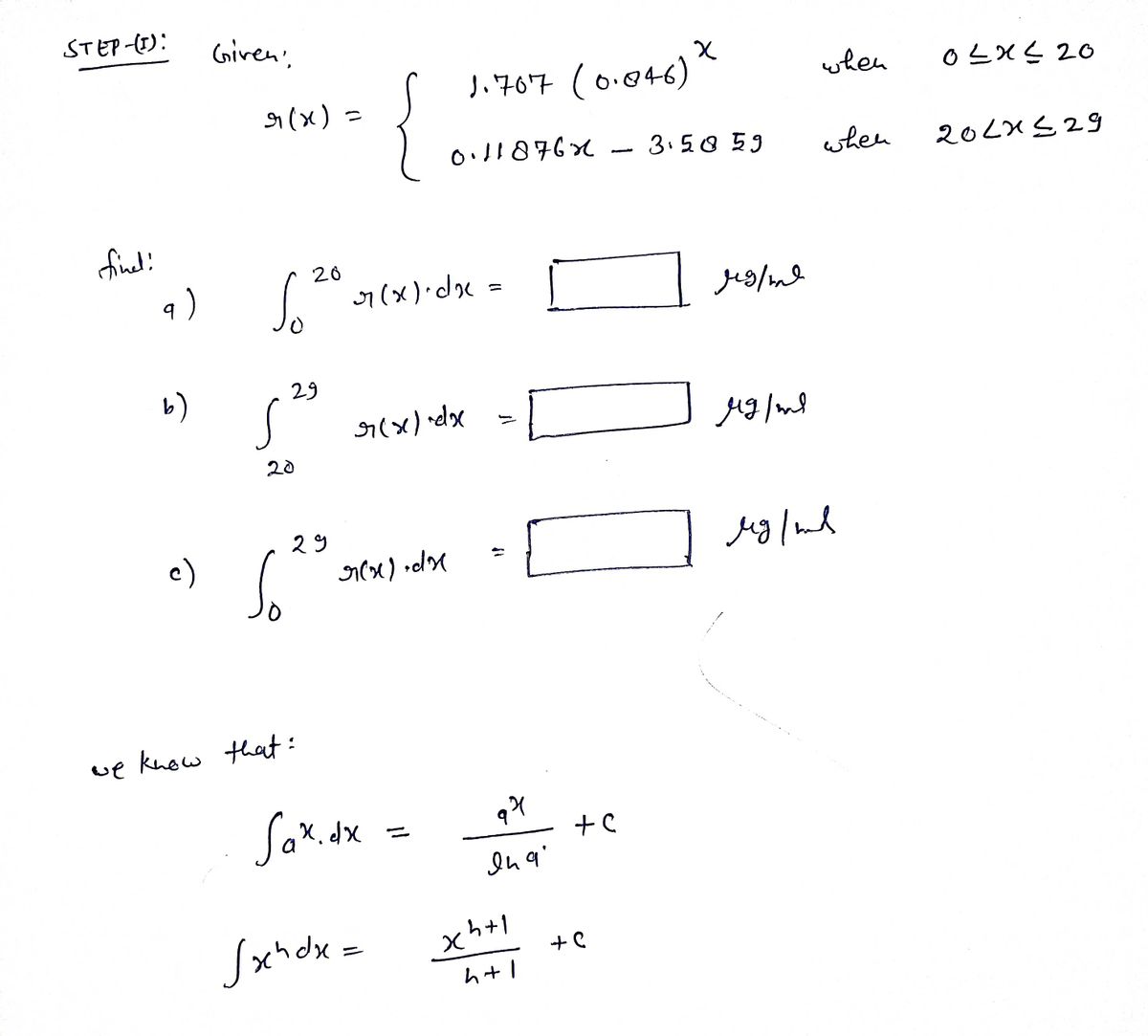 Calculus homework question answer, step 1, image 1