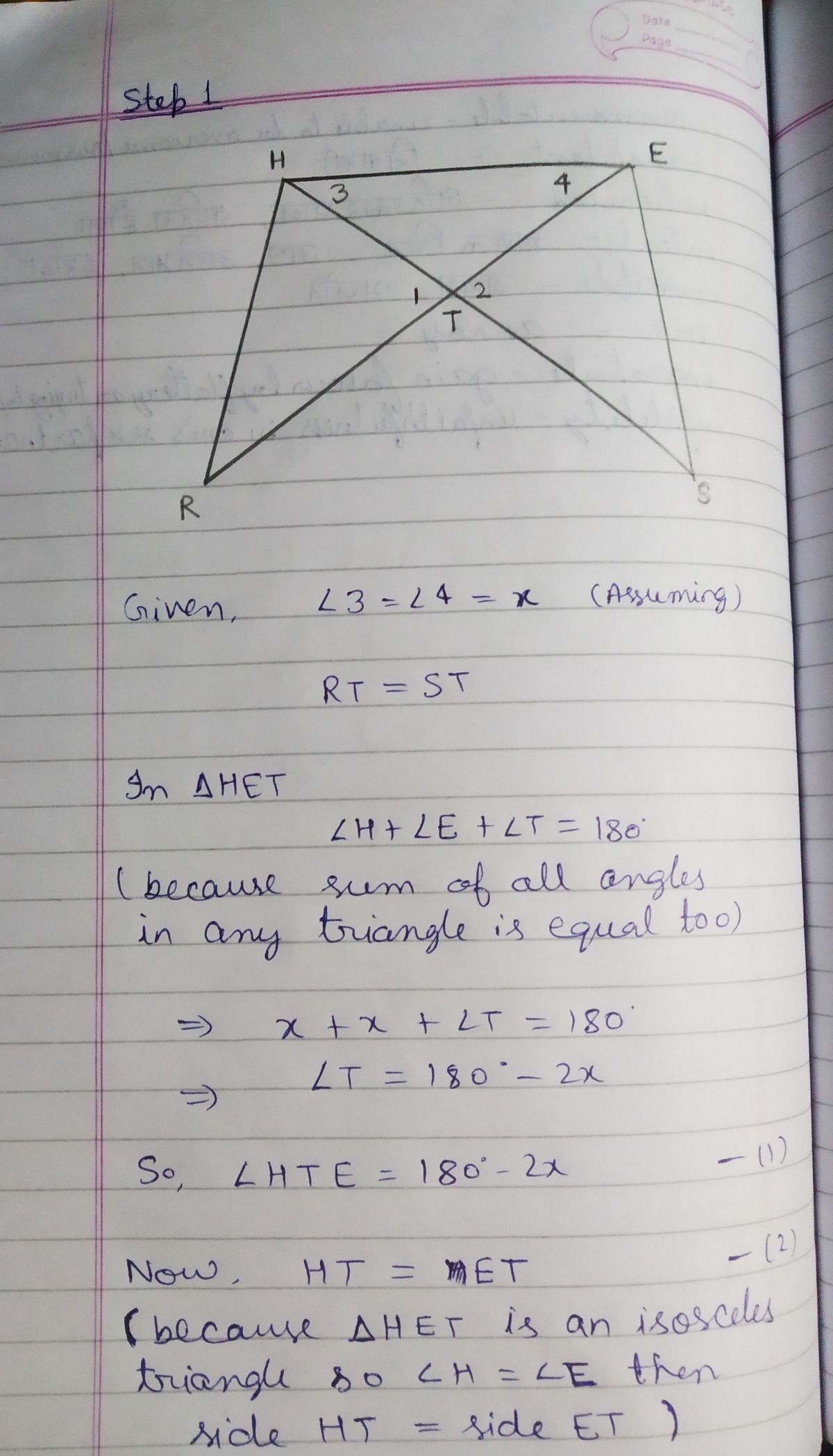 Geometry homework question answer, step 1, image 1