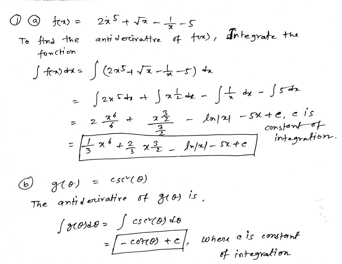 Calculus homework question answer, step 1, image 1