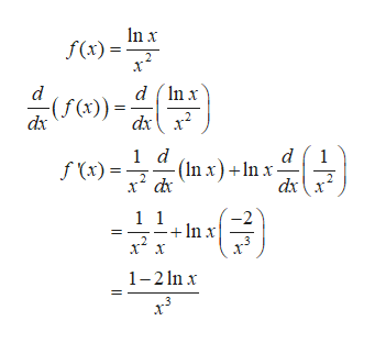 In x
f(x)
d
d nx
(f)
dx2
dx
1 d
f (x) =
d
1
(In x)+Inx-
(
1 1
+In x
-2
1-2 n x
