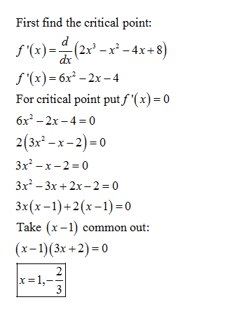 Calculus homework question answer, step 2, image 1