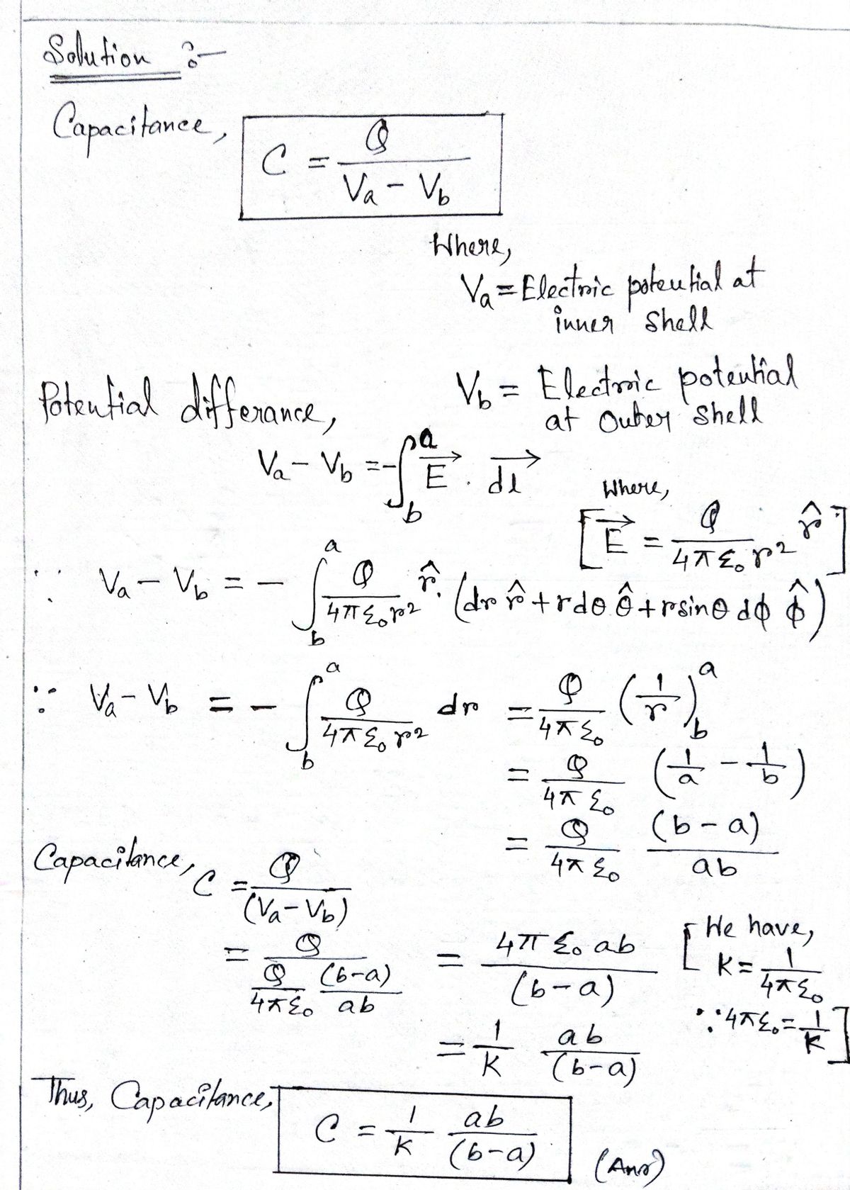 Physics homework question answer, step 1, image 1